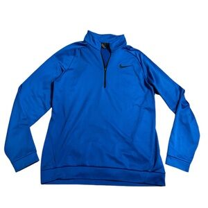 Nike blue 1/4 zip pullover sweatshirt